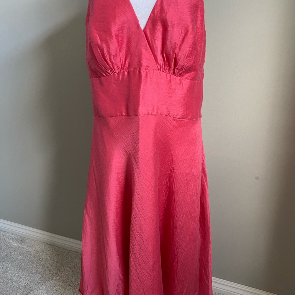 Wtoo by Watters & Watters Coral Halter Pink Dress - Picture 2 of 8